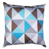 Kit 2 Capas Para Almofada 45 cm x 45 cm Triângulo Azul