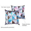Kit 2 Capas Para Almofada 45 cm x 45 cm Triângulo Azul Rosa