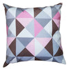 Kit 2 Capas Para Almofada 45 cm x 45 cm Triângulo Azul Rosa
