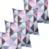 Kit 4 Capas Para Almofada 45 cm x 45 cm Triângulo Rosa