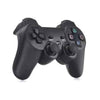 Kit 2 Controles Joystick USB Compatível PS3 com Cabo Carregador