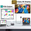 Adaptador USB-C 4 em 1 HDMI VGA para MacBook/iPad Pro