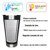 Kit 2 Copos Térmicos c/ Abridor e Tampa 473ml Variado