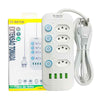 Extensão 4 Tomadas 4 USB Bivolt com Botão Power 2m