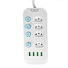Extensão 4 Tomadas 4 USB Bivolt com Botão Power 2m