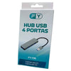 Adaptador Hub USB 4 Portas FY-736 para PC e Notebook