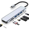 Hub USB-C 7 Portas com HDMI e Micro SD para Windows e Mac