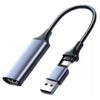 Hub USB 3.0 e USB-C com Saída HDMI 1080p Vídeo e Áudio