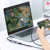 Hub USB 3.0 e USB-C com Saída HDMI 1080p Vídeo e Áudio