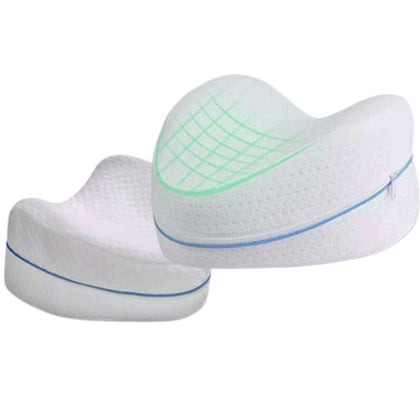 Kit 2 Almofadas Travesseiro Ortopédico Para Pernas e Joelhos com Espuma Hipoalergênica