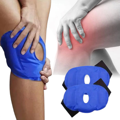 Kit 2 Compressas Térmica Ortopédica Para Joelho com Ajuste Anatômico Fria e Quente