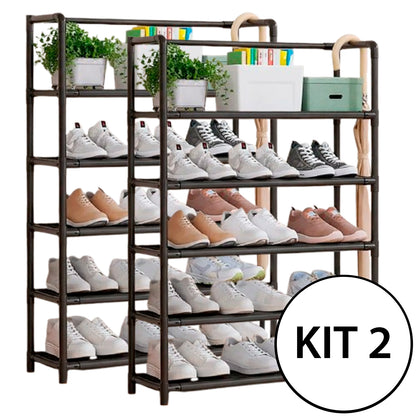 Kit 2 Estantes Prateleira Multiuso Organizadora 5 Andares