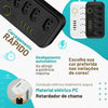 Kit 2 Extensão 5 Tomadas e 4 USB LED Bivolt 110v/220v