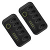 Kit 2 Extensão 5 Tomadas e 4 USB LED Bivolt 110v/220v