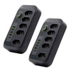 Kit 2 Extensão 5 Tomadas e 4 USB LED Bivolt 110v/220v