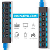 Kit 2 Hub USB 3.0 Extensor 7 Portas Multi Led Indicador LT-H007