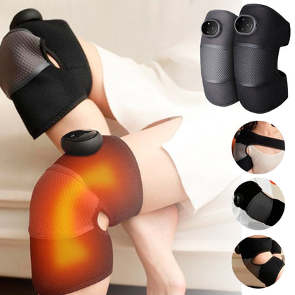 Kit 2 Joelheiras Faixa Massageadora Térmica com Aquecimento e Alívio Para Joelhos