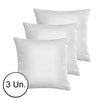 Kit 3 Enchimentos para Almofada Decorativa 50cmx50cm JRV