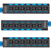 Kit 3 Hub USB 3.0 Extensor 7 Portas Multi Led Indicador LT-H007