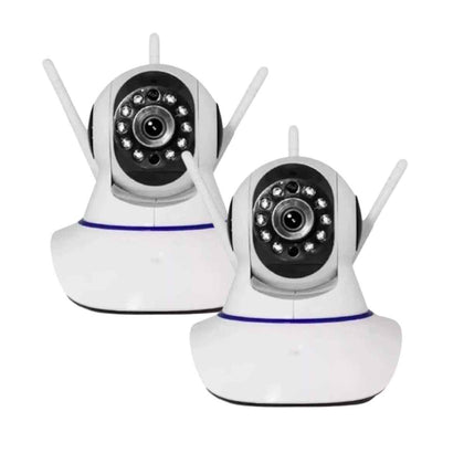 Kit 2 Câmeras IP Wi-Fi HD com Áudio e Função de Rastreamento
