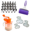 Kit Confeiteiro Completo com Bicos, Rolos, Moldes e Juicer
