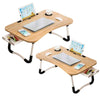 Kit Mesa para Notebook com Suporte e Luminária Coruja Decorativa
