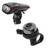 Super Kit Bike com Luz LED, Trava com Alarme, Sinalizadores e Buzina