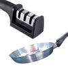 Conjunto Chef Completo com Faca Damasco Afiador Moedor e Frigideira