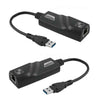 Kit 2 Adaptadores USB 3.0 para RJ45 F3 Rede Ethernet 10/100/1000Mbps