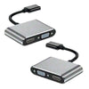 Kit 2 Cabos Adaptador USB 3.0 para HDMI e VGA Full HD