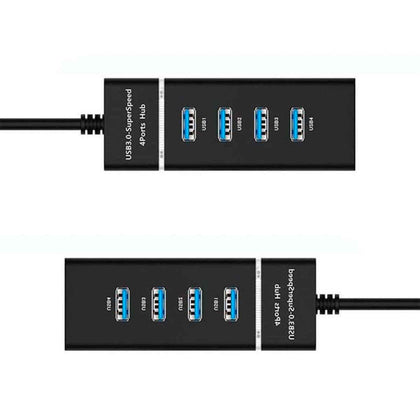 Kit 2 Hub Usb 3.0 Extensor 4 Portas Led Indicador High Speed Hd