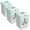 Kit 3 Carregadores Universal de Tomadas Global All-In-One