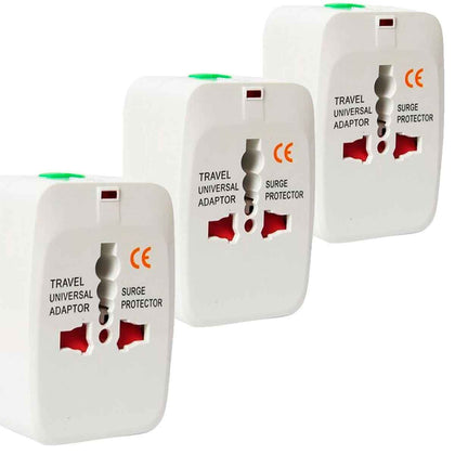 Kit 3 Carregadores Universal de Tomadas Global All-In-One