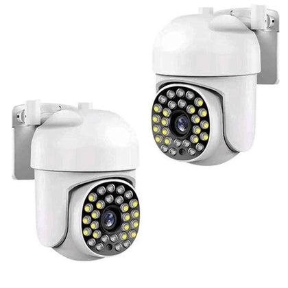Kit 2 Câmeras de Segurança Speed Dome com Visão 360º e Áudio