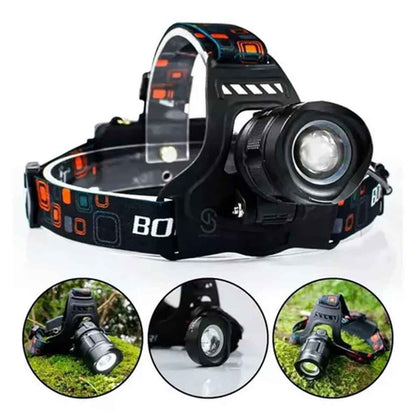 Lanterna de Cabeça BM810 Recarregável Longo Alcance