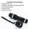 Lanterna LED Tática BM8466 com Iluminação Potente