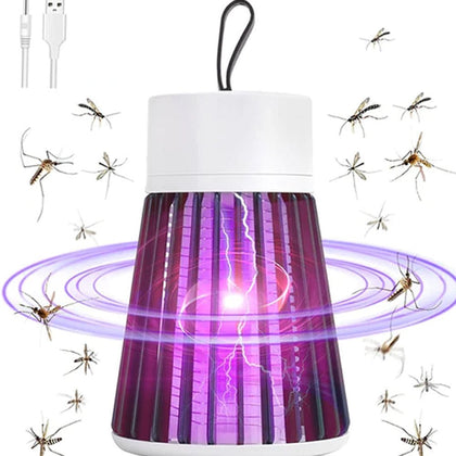 Luminária LED com Alça e Repelente UV para Ambientes