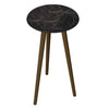 Mesa de Apoio Redonda Brilhante para Sala Nero