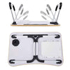 Kit Mesa para Notebook com Suporte e Luminária Coruja Decorativa