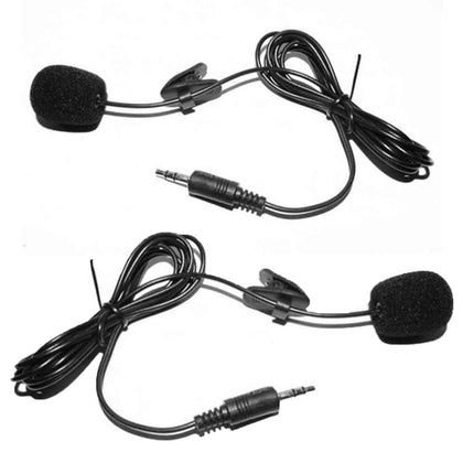 Kit 2 Microfones Lapela ST-777 com Conector 3.5mm e Clipe