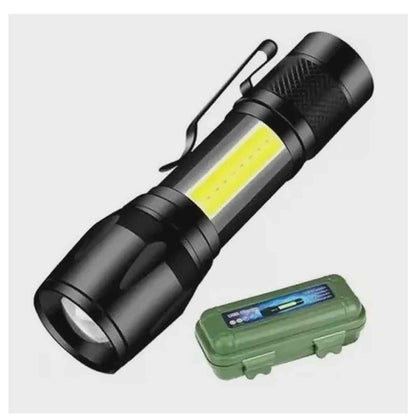 Mini Lanterna Tática Militar LED Recarregável USB