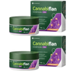 Kit 2 Cremes Massageador Cannabiflan Raiz Sativa 120g Relaxante