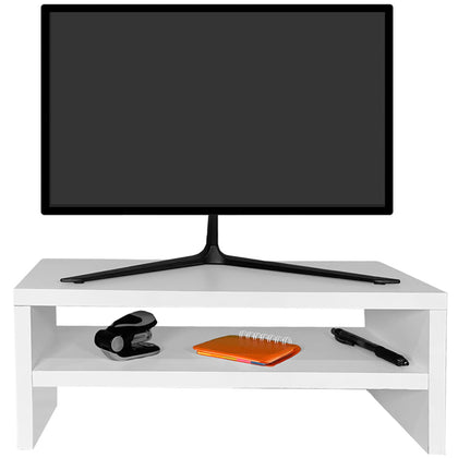 Suporte para Monitor/Notebook com Nicho 40 cm Naiara - Branco