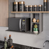 Suporte para Micro-ondas com Nichos 80 cm Leila - Grafite